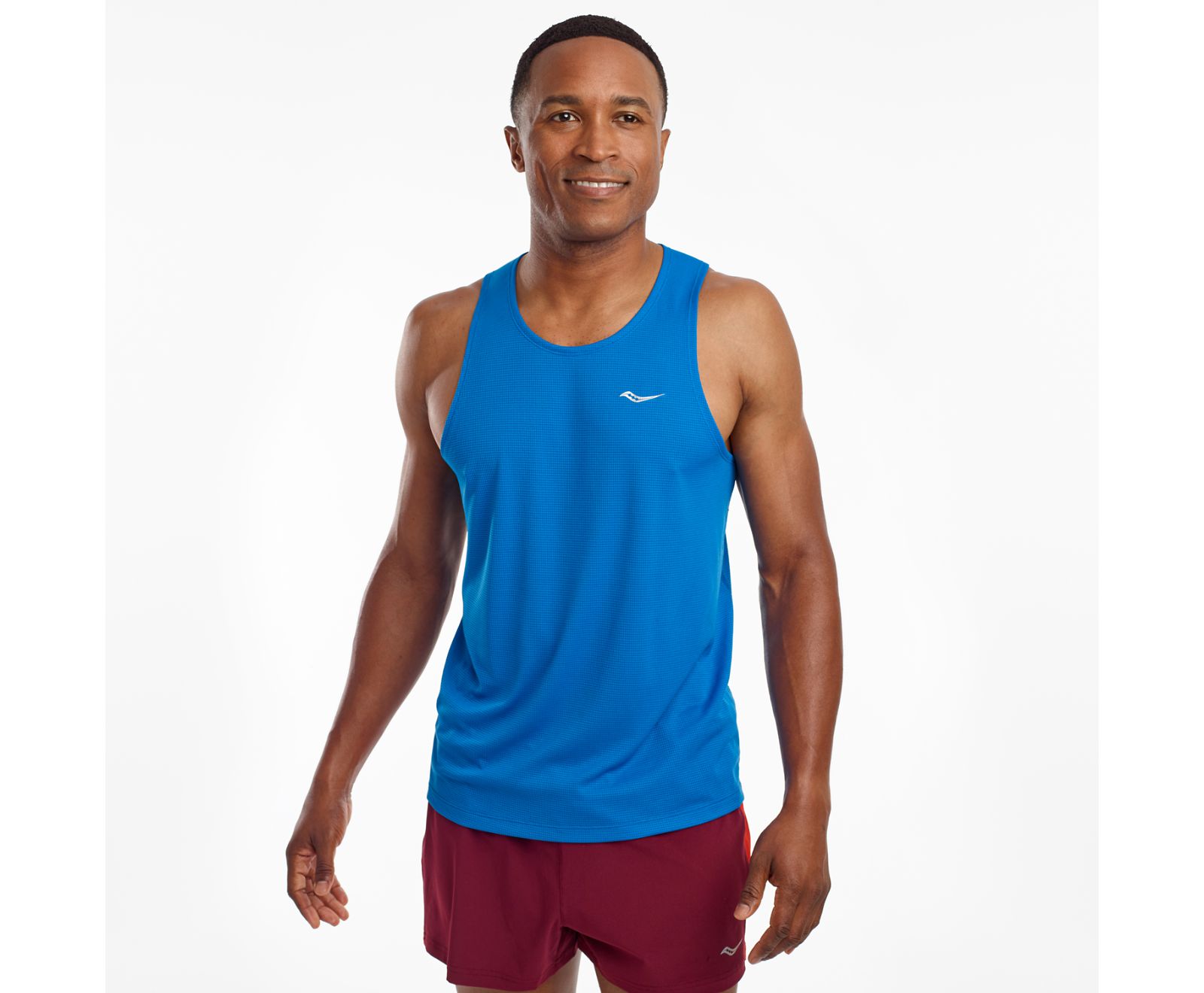 Saucony Stopwatch Singlet Men's Tanks Blue | Canada 663DFMN